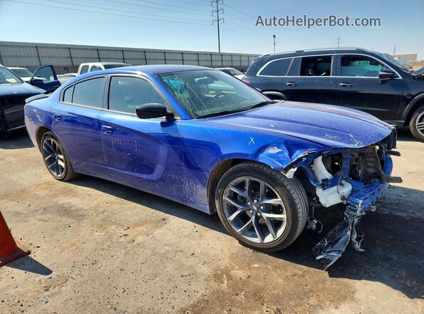 2C3CDXBG2MH528214 2021 DODGE CHARGER Blue Front right