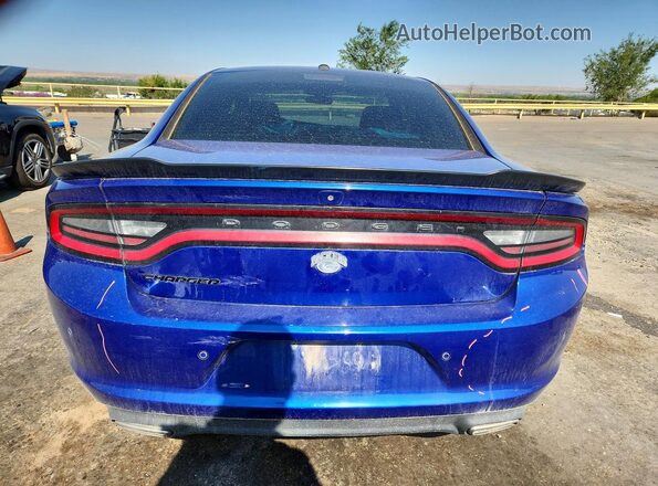 2C3CDXBG2MH528214 2021 DODGE CHARGER Blue Rear view