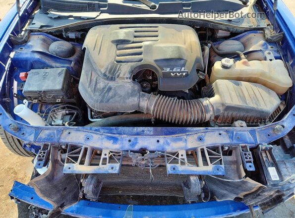 2C3CDXBG2MH528214 2021 DODGE CHARGER Blue Rear interior view