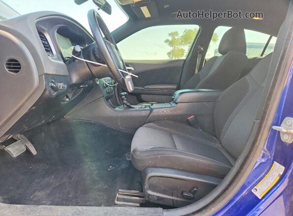 2C3CDXBG2MH528214 2021 DODGE CHARGER Blue Front interior view