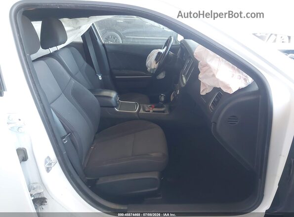 2C3CDXBG2NH183347 2022 DODGE CHARGER White Vista interior delantera