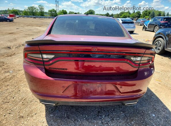 2C3CDXBG2NH256104 2022 DODGE CHARGER Red Вид ззаду