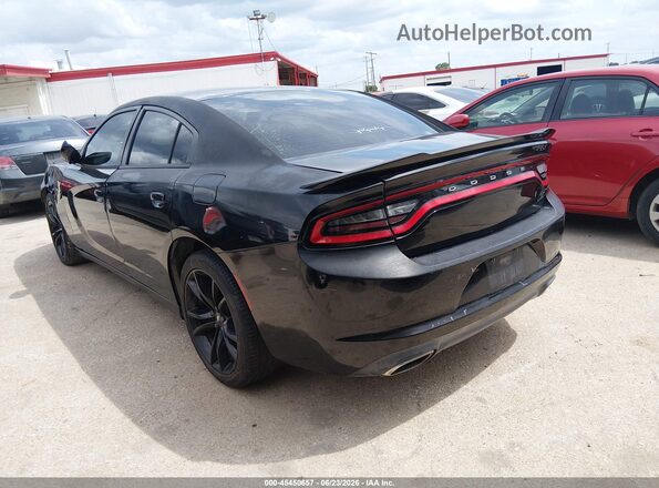 2C3CDXBG3HH595829 2017 DODGE CHARGER Black Tył lewy