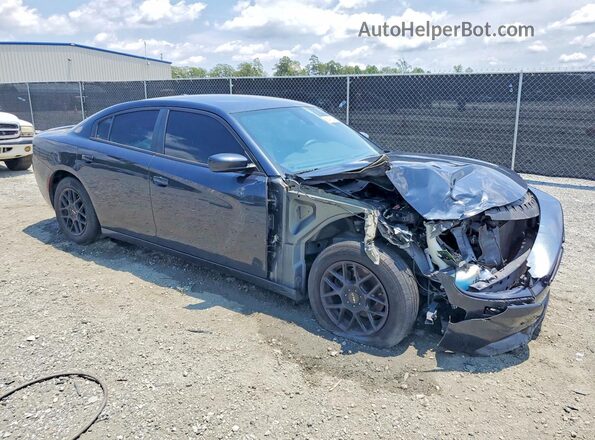 2C3CDXBG3JH164493 2018 DODGE CHARGER Gray Delantero derecho