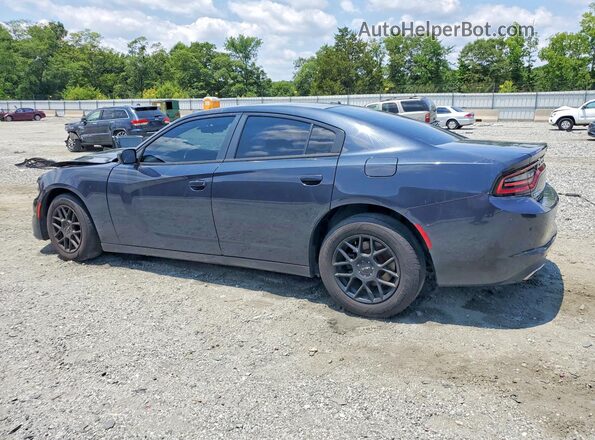 2C3CDXBG3JH164493 2018 DODGE CHARGER Gray Trasero izquierdo
