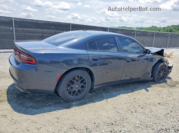 2C3CDXBG3JH164493 2018 DODGE CHARGER Gray Trasero derecho