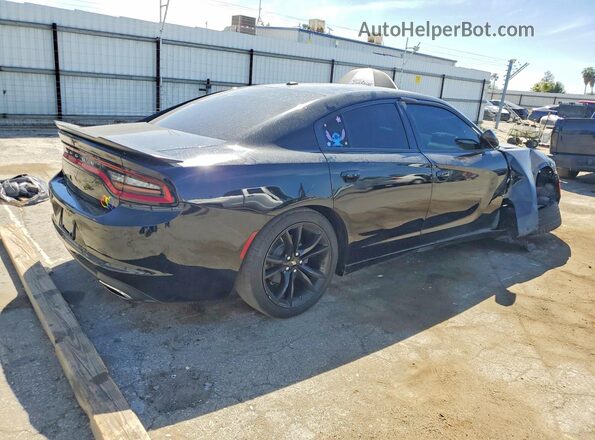 2C3CDXBG3JH290384 2018 DODGE CHARGER Black უკანა მარჯვენა