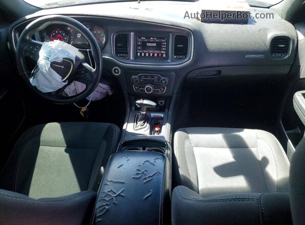 2C3CDXBG3JH290384 2018 DODGE CHARGER Black წინა პანელის ხედი
