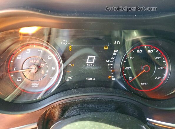 2C3CDXBG3JH290384 2018 DODGE CHARGER Black ხელსაწყოთა პანელის ხედი
