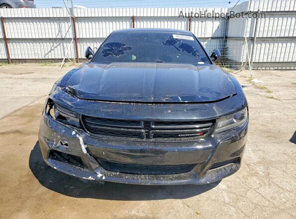 2C3CDXBG3JH290384 2018 DODGE CHARGER Black წინა ხედი
