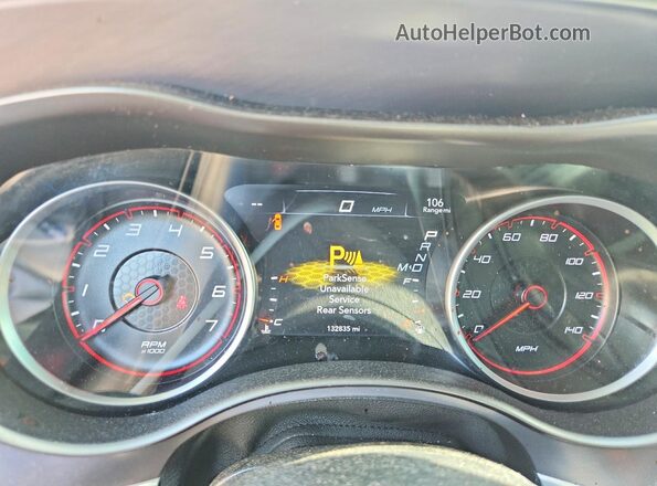 2C3CDXBG3KH752900 2019 DODGE CHARGER White Widok zestawu wskaźników