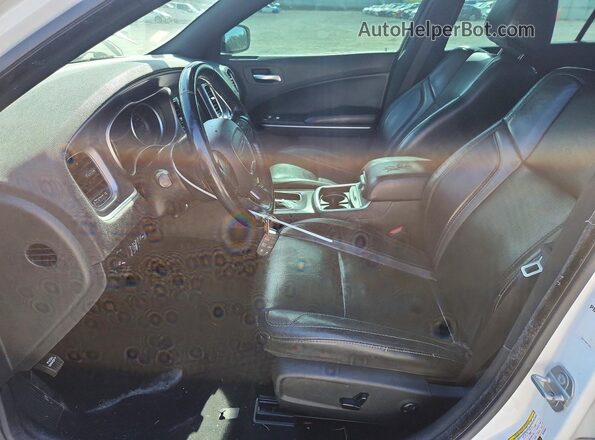 2C3CDXBG3KH752900 2019 DODGE CHARGER White Widok wnętrza z przodu