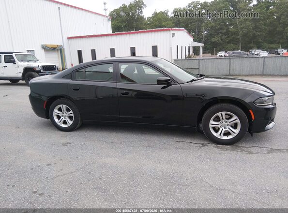 2C3CDXBG3LH100490 2020 DODGE CHARGER Black Вид задньої частини салону