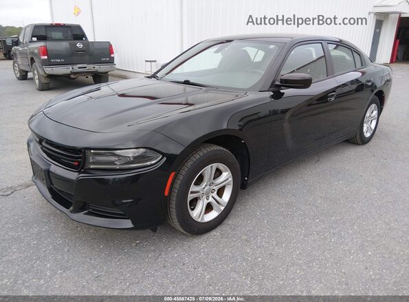 2C3CDXBG3LH100490 2020 DODGE CHARGER Black Передня ліва чверть