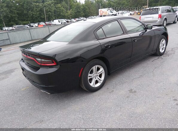 2C3CDXBG3LH100490 2020 DODGE CHARGER Black Задня права чверть