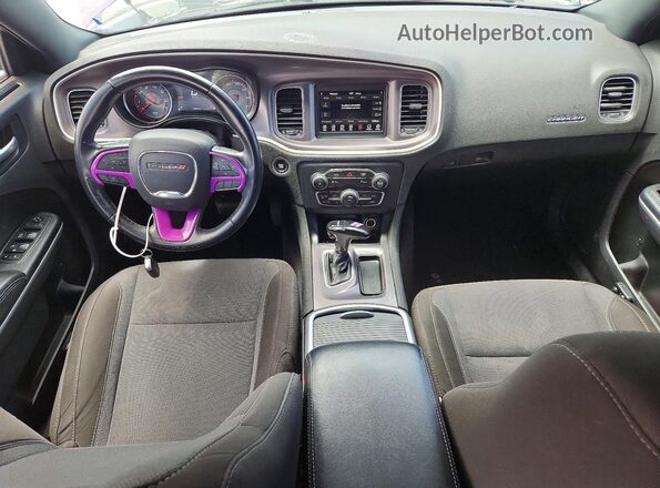 2C3CDXBG3LH117127 2020 DODGE CHARGER Purple Dashboard view