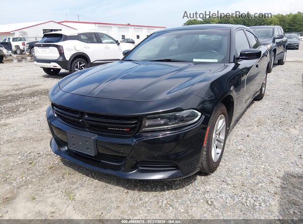 2C3CDXBG3LH190093 2020 DODGE CHARGER Black Widok z przodu