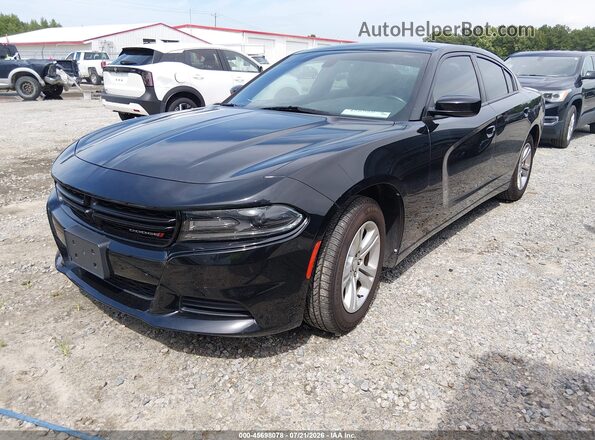 2C3CDXBG3LH190093 2020 DODGE CHARGER Black Przód lewy