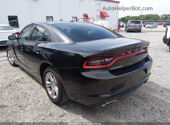 2C3CDXBG3LH190093 2020 DODGE CHARGER Black Tył lewy