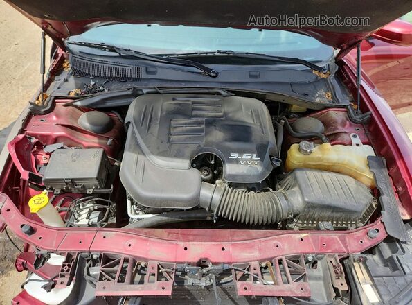 2C3CDXBG3MH522485 2021 DODGE CHARGER Burgundy Widok wnętrza z tyłu