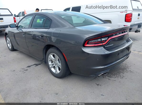 2C3CDXBG3MH577969 2021 DODGE CHARGER Gray Trasero izquierdo