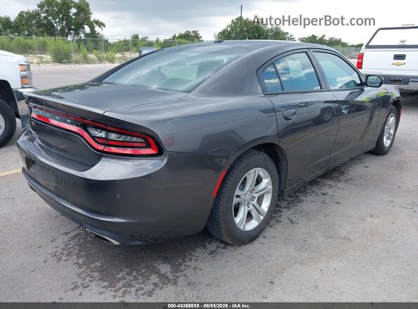 2C3CDXBG3MH577969 2021 DODGE CHARGER Gray Trasero derecho