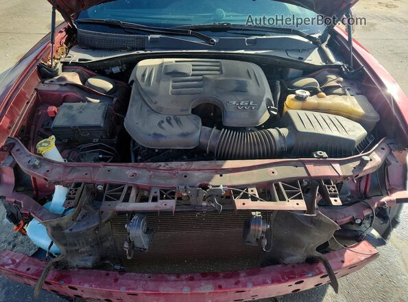 2C3CDXBG3MH658454 2021 DODGE CHARGER Red Вид задньої частини салону