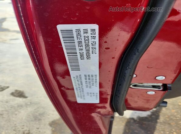 2C3CDXBG3MH658454 2021 DODGE CHARGER Red Вид наклейки з VIN-кодом