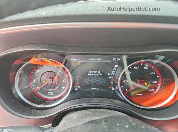 2C3CDXBG3NH201130 2022 DODGE CHARGER Красный Вид щитка приборов