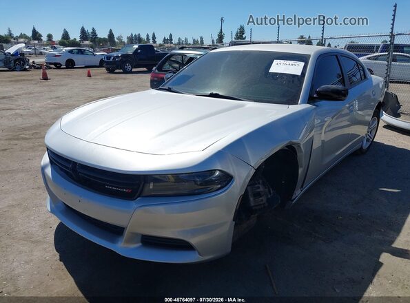 2C3CDXBG3PH633493 2023 DODGE CHARGER Silver წინა მარცხენა ხედი სამი მეოთხედიდან