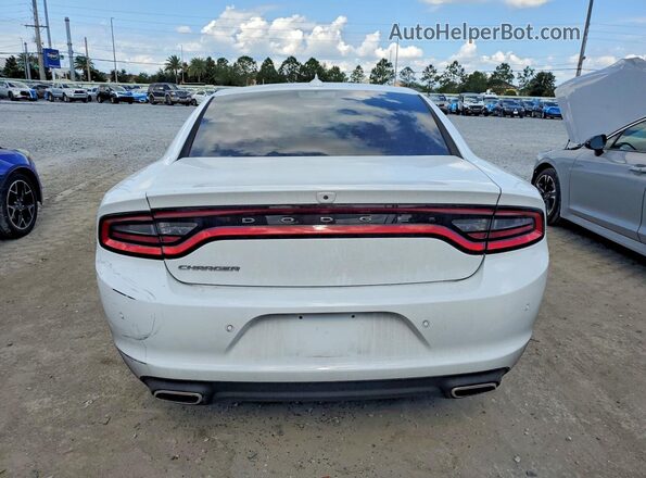 2C3CDXBG3PH645708 2023 DODGE CHARGER White Вид ззаду