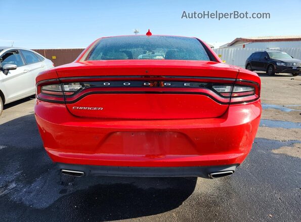2C3CDXBG3PH691023 2023 DODGE CHARGER Красный Вид сзади