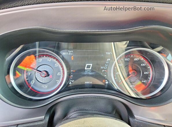 2C3CDXBG3PH691023 2023 DODGE CHARGER Красный Вид щитка приборов