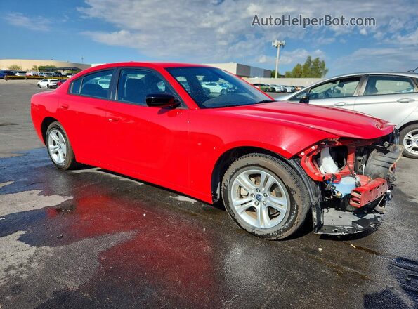 2C3CDXBG3PH691023 2023 DODGE CHARGER Красный Передняя правая четверть