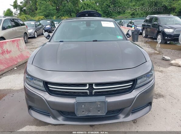 2C3CDXBG4GH109074 2016 DODGE CHARGER Gray Front view