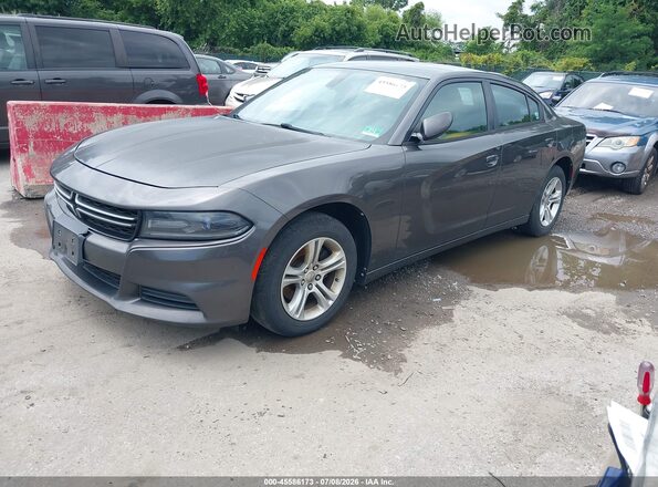 2C3CDXBG4GH109074 2016 DODGE CHARGER Gray Front left
