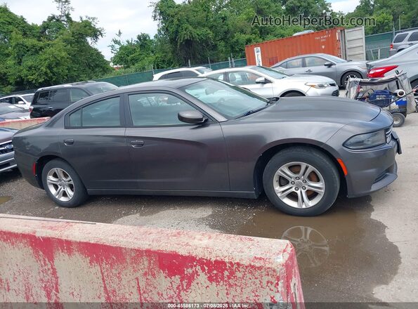 2C3CDXBG4GH109074 2016 DODGE CHARGER Gray Rear interior view