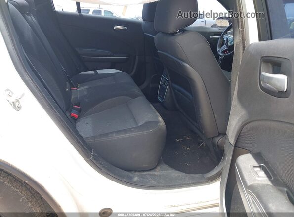 2C3CDXBG4HH585276 2017 DODGE CHARGER White Widok naklejki z numerem VIN