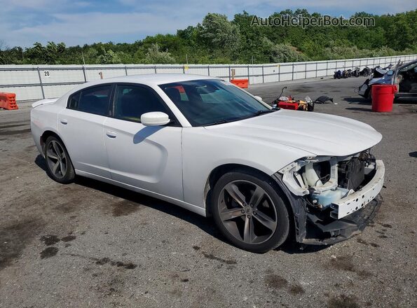 2C3CDXBG4HH625128 2017 DODGE CHARGER White Przód prawy
