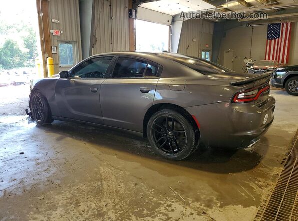 2C3CDXBG4JH206766 2018 DODGE CHARGER Gray Trasero izquierdo