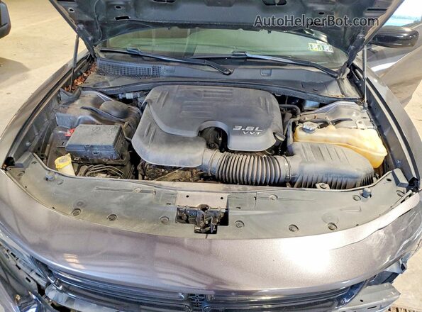 2C3CDXBG4JH206766 2018 DODGE CHARGER Gray Vista interior trasera