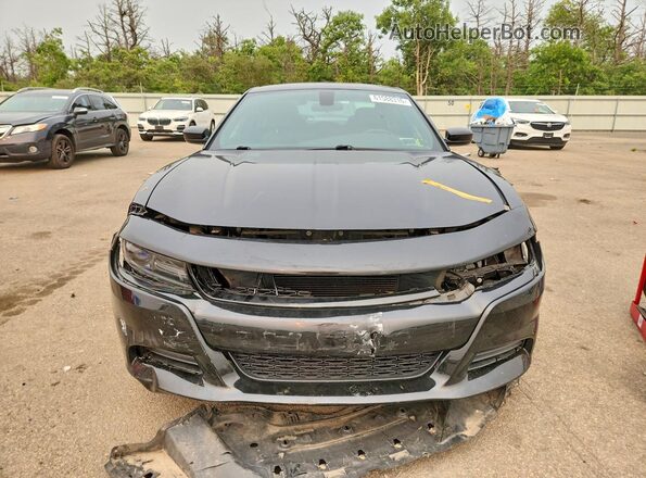 2C3CDXBG4JH232297 2018 DODGE CHARGER Black Front view