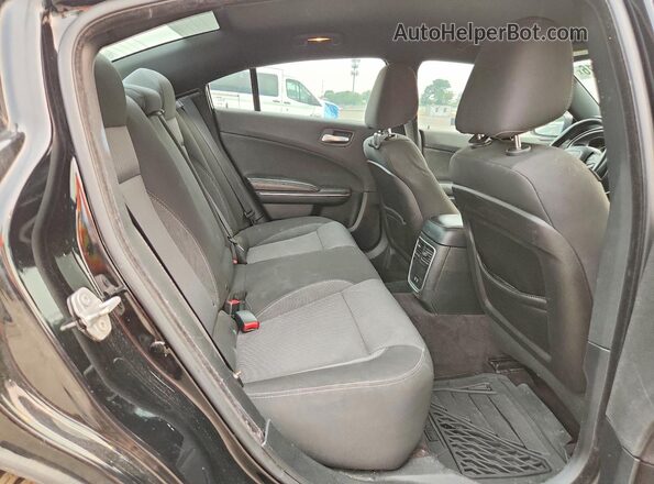 2C3CDXBG4JH232297 2018 DODGE CHARGER Black Rear seats view