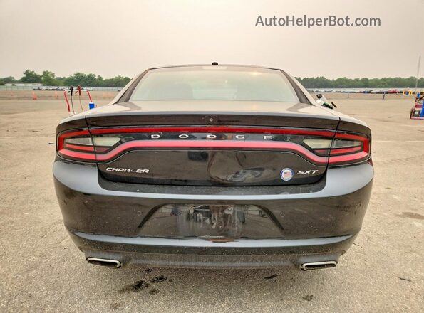 2C3CDXBG4JH232297 2018 DODGE CHARGER Black Rear view