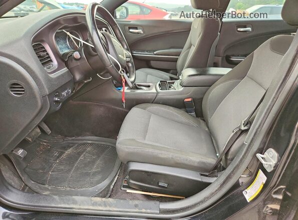 2C3CDXBG4JH232297 2018 DODGE CHARGER Black Front interior view