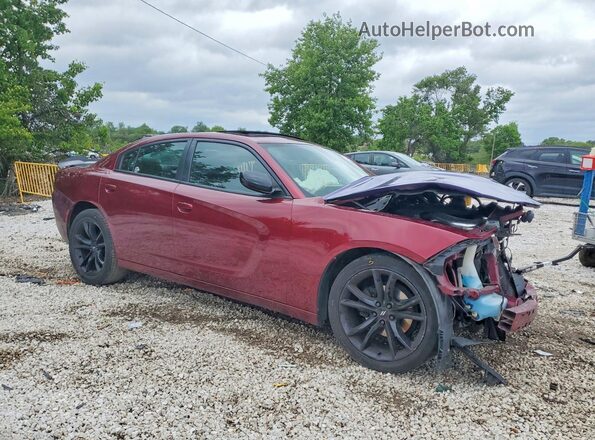 2C3CDXBG4KH505255 2019 DODGE CHARGER Burgundy Przód prawy
