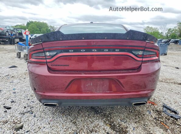 2C3CDXBG4KH505255 2019 DODGE CHARGER Burgundy Widok z tyłu