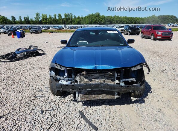 2C3CDXBG4LH157541 2020 DODGE CHARGER Blue Вид спереду