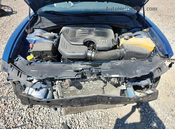 2C3CDXBG4LH157541 2020 DODGE CHARGER Blue Вид задньої частини салону
