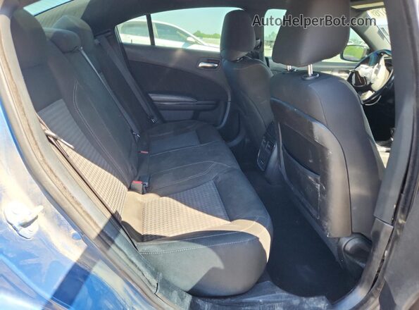 2C3CDXBG4LH157541 2020 DODGE CHARGER Blue Вид задніх сидінь